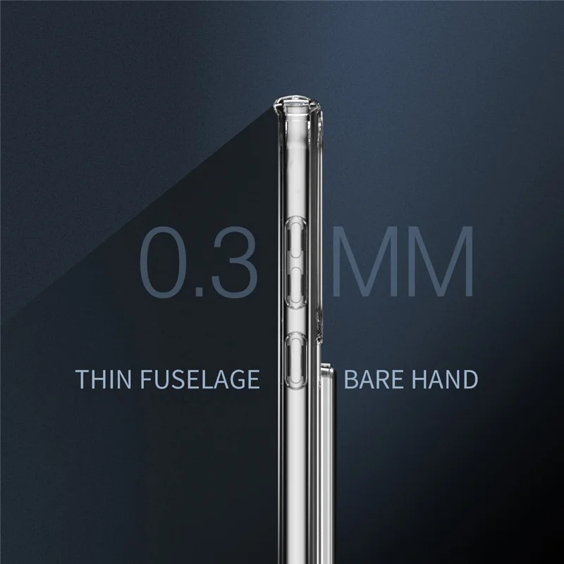 For Samsung Galaxy S23 Ultra Card Holder Clear Phone Case TPU + Acrylic Anti-drop Cover