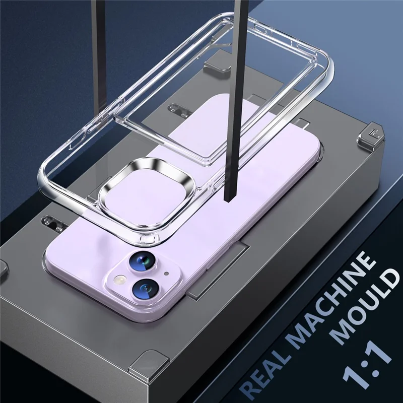 Transparent Phone Case for iPhone 13 , Card Holder TPU + Acrylic Airbag Corner Phone Cover