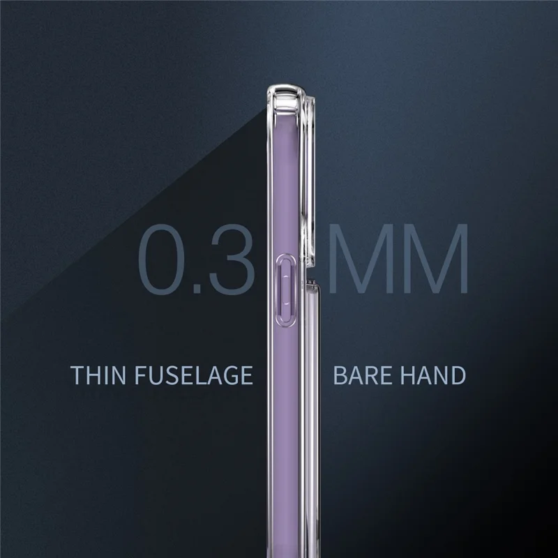 For iPhone 13 Pro Max Card Holder Clear Phone Case Anti-drop Corner TPU + Acrylic Cover