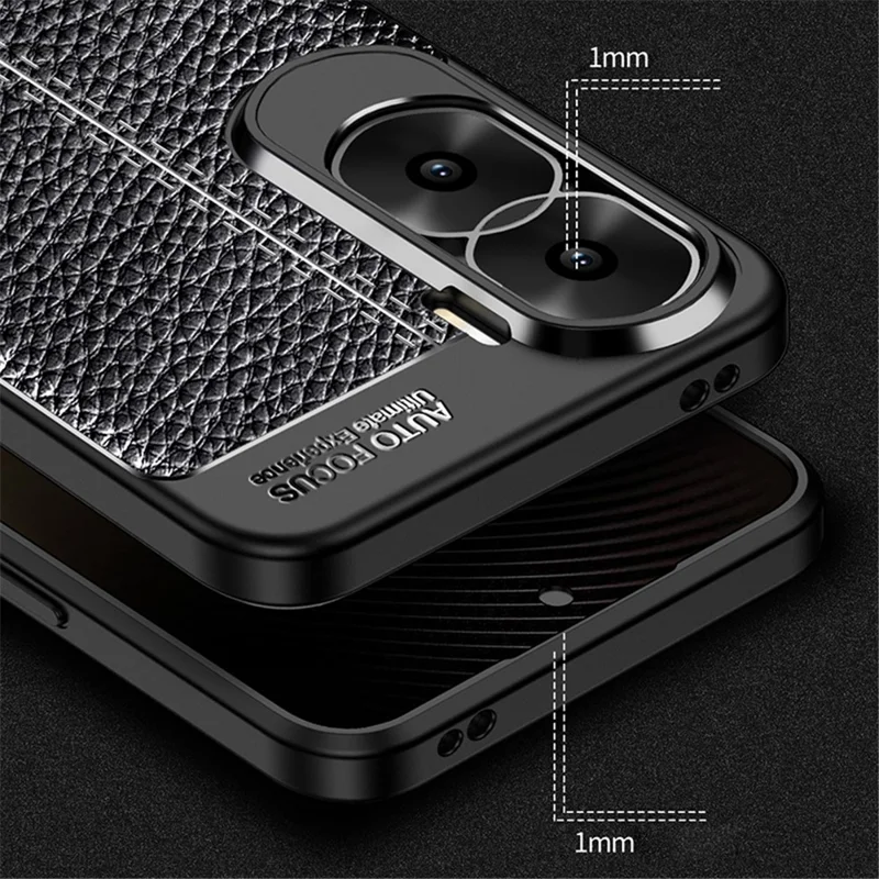 For Honor X50i 5G / 90 Lite 5G Dustproof TPU Phone Case Shockproof Phone Shell Litchi Texture Phone Cover - Blue