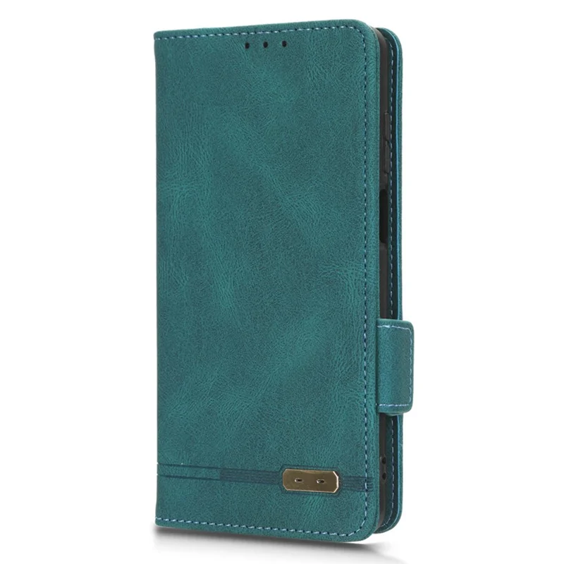 For Motorola Moto G Power 5G Phone Case Hardware Decor PU Leather Wallet Stand Cover - Blue