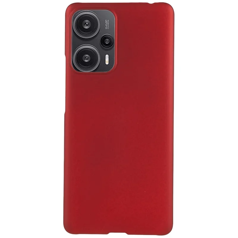 For Xiaomi Redmi Note 12 Turbo / Poco F5 5G Rubberized Phone Case Scratch Resistant Hard PC Back Cover - Red