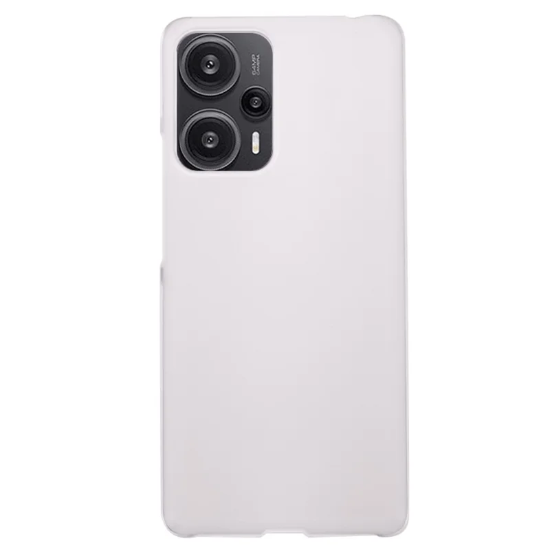 For Xiaomi Redmi Note 12 Turbo / Poco F5 5G Rubberized Phone Case Scratch Resistant Hard PC Back Cover - Transparent