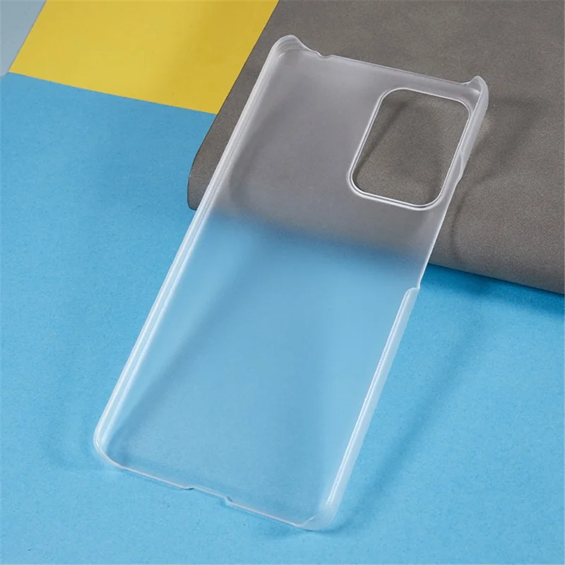 For Xiaomi Redmi Note 12 Turbo / Poco F5 5G Rubberized Phone Case Scratch Resistant Hard PC Back Cover - Transparent