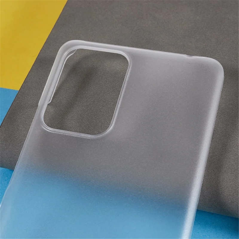 For Xiaomi Redmi Note 12 Turbo / Poco F5 5G Rubberized Phone Case Scratch Resistant Hard PC Back Cover - Transparent