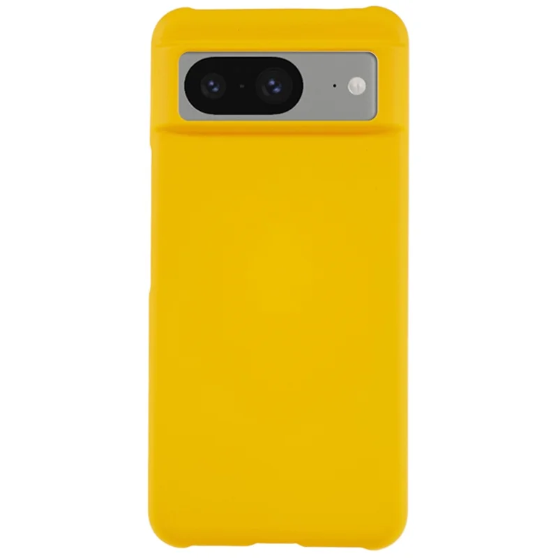 Protective Shell for Google Pixel 8 Rubberized Phone Case Scratch Resistant Hard PC Back Cover - Yellow