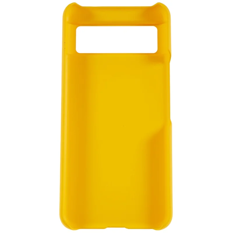 Protective Shell for Google Pixel 8 Rubberized Phone Case Scratch Resistant Hard PC Back Cover - Yellow