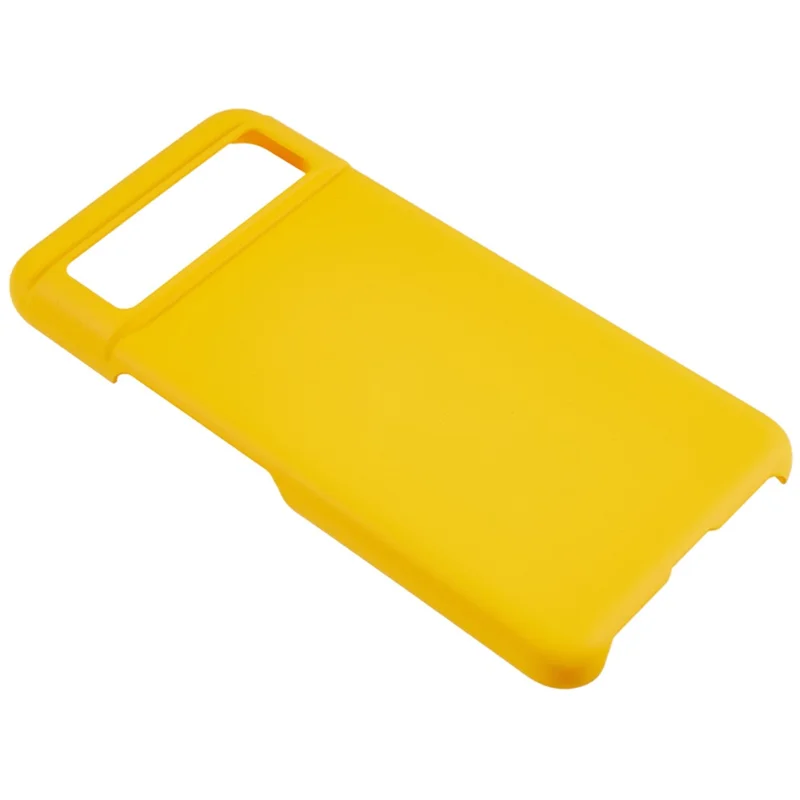 Protective Shell for Google Pixel 8 Rubberized Phone Case Scratch Resistant Hard PC Back Cover - Yellow