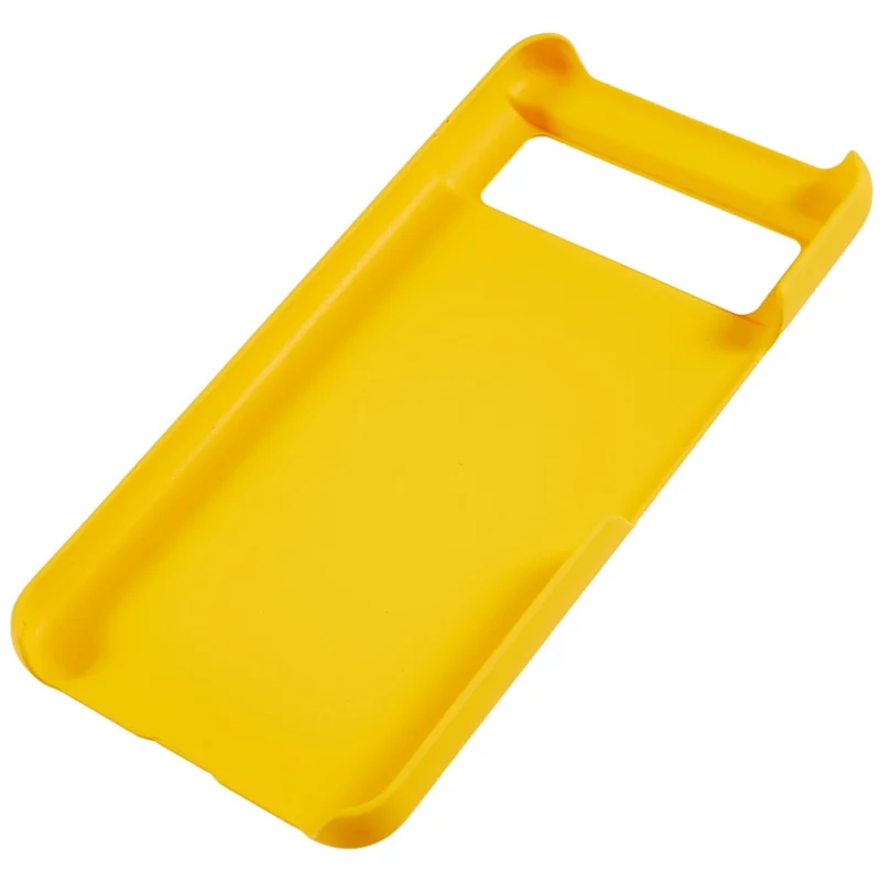 Protective Shell for Google Pixel 8 Rubberized Phone Case Scratch Resistant Hard PC Back Cover - Yellow