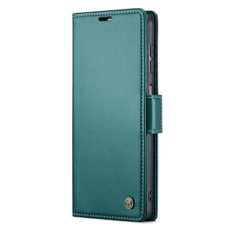 Funda de cuero para Samsung Galaxy A23 4G / A23 5G (Global) CASEME 023 con bloqueo RFID, 3 ranuras para tarjetas, tapa para móvil - Verde