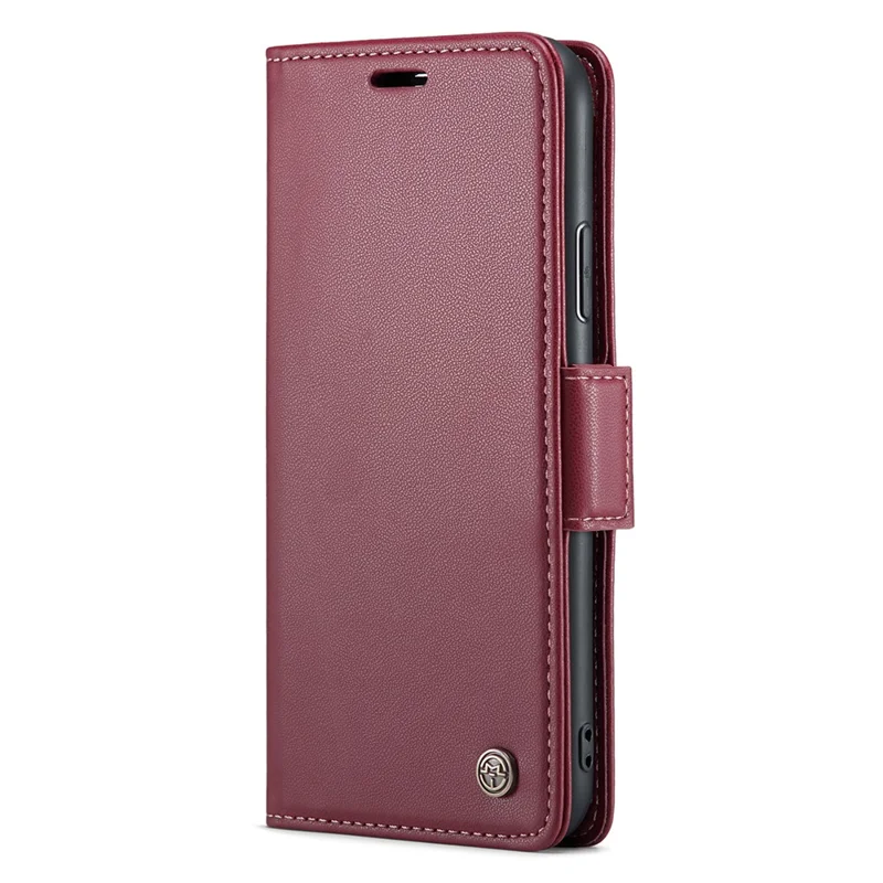 For iPhone 11 Pro Max Leather Case CASEME 023 RFID Blocking 3 Card Slot Mobile Cover - Red
