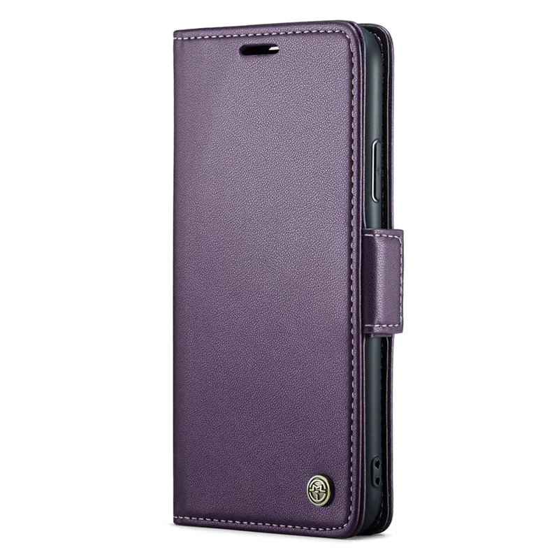 For iPhone 11 Pro Max Leather Case CASEME 023 RFID Blocking 3 Card Slot Mobile Cover - Purple