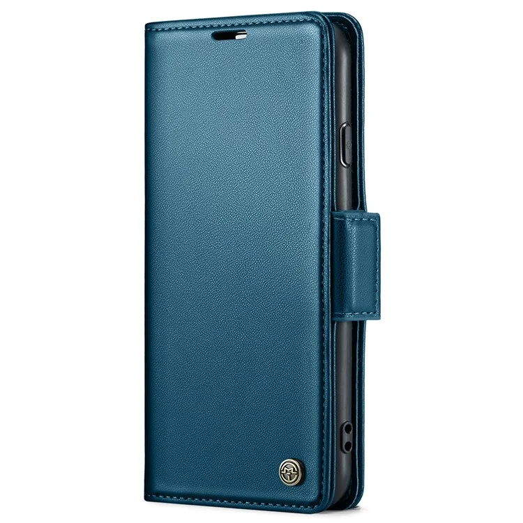 CASEME 023 Serie para iPhone 6 / 6s / 7 / 8 / SE (2022) / (2020) Funda de Cartera de Piel con Textura de Imitación de Piel Litchi Soporte Bloqueo RFID Anticaída - Azul