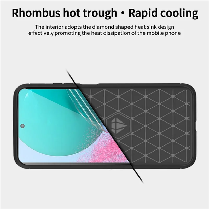 MOFI JK TPU Series-1 for Samsung Galaxy M54 5G / F54 5G Flexible TPU Cover Carbon Fiber Brushed Phone Shell - Black