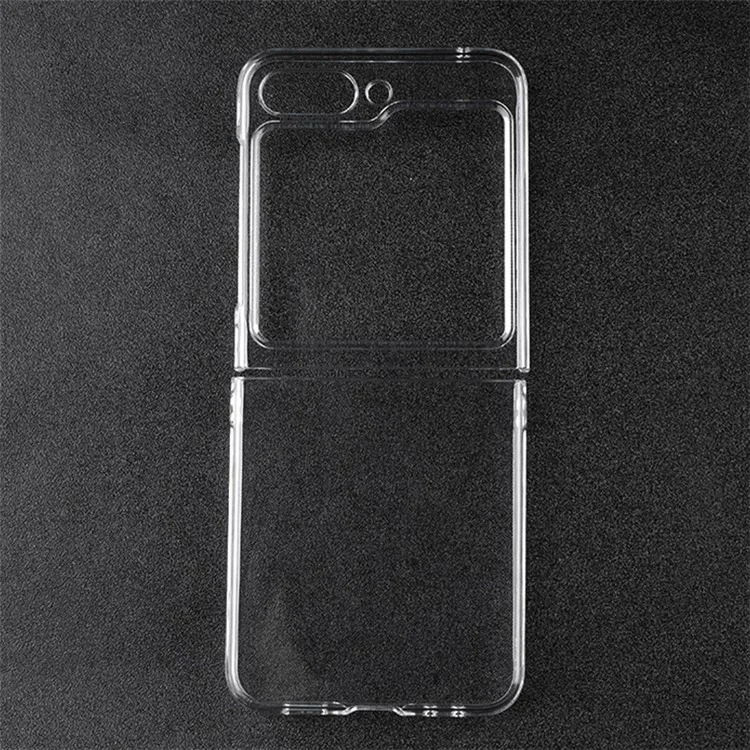 Für Samsung Galaxy Z Flip5 5G Transparent Back Shell Handyhülle stoßfest Harte PC-Handyhülle
