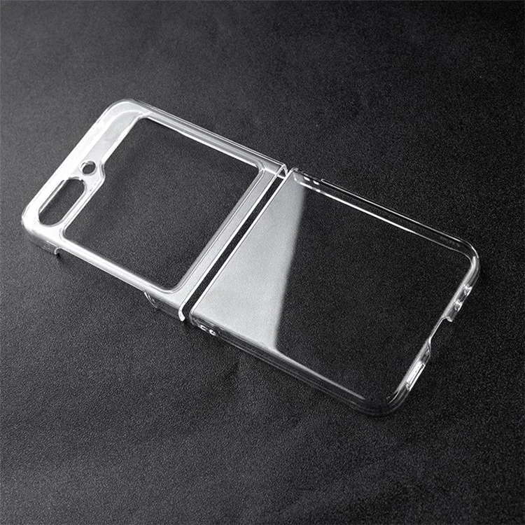Für Samsung Galaxy Z Flip5 5G Transparent Back Shell Handyhülle stoßfest Harte PC-Handyhülle