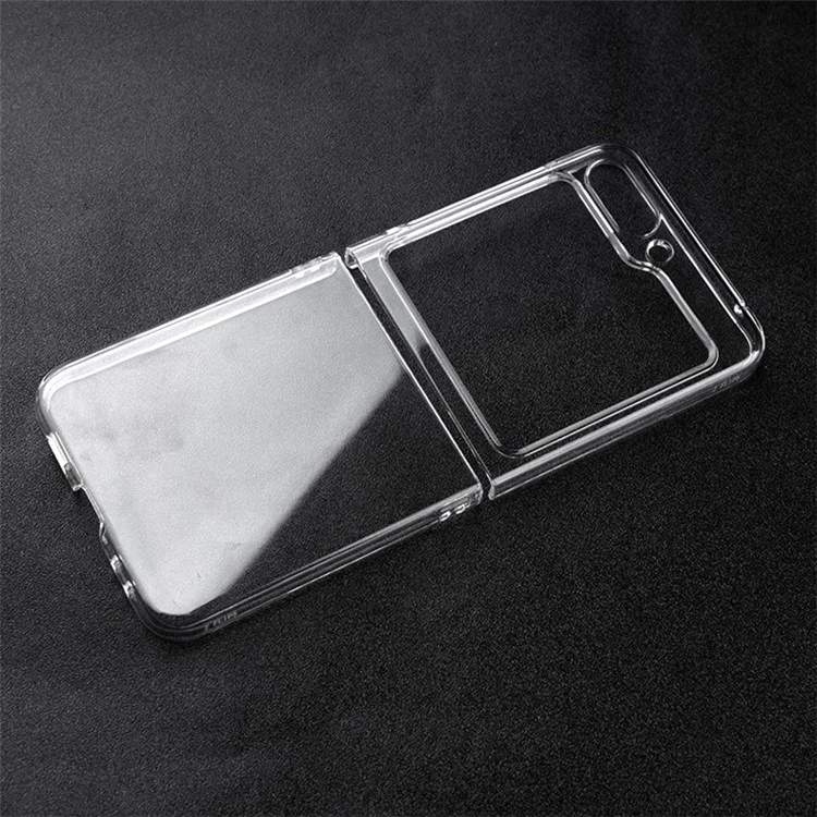 Für Samsung Galaxy Z Flip5 5G Transparent Back Shell Handyhülle stoßfest Harte PC-Handyhülle