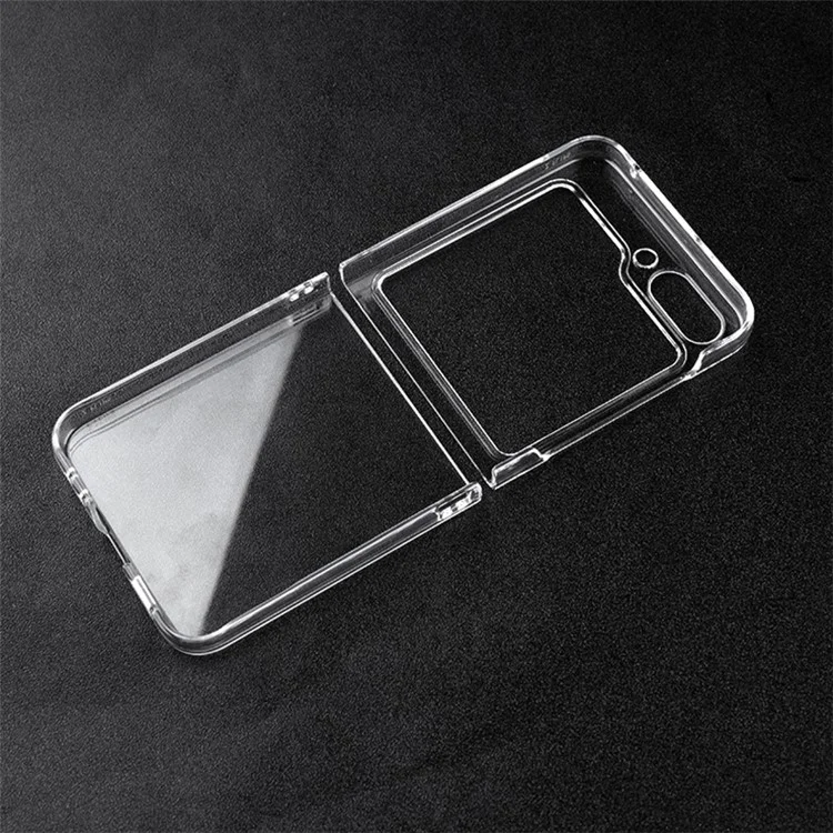 Für Samsung Galaxy Z Flip5 5G Transparent Back Shell Handyhülle stoßfest Harte PC-Handyhülle