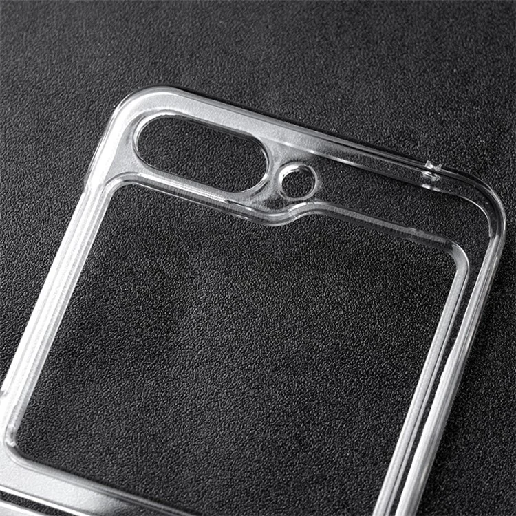 Für Samsung Galaxy Z Flip5 5G Transparent Back Shell Handyhülle stoßfest Harte PC-Handyhülle