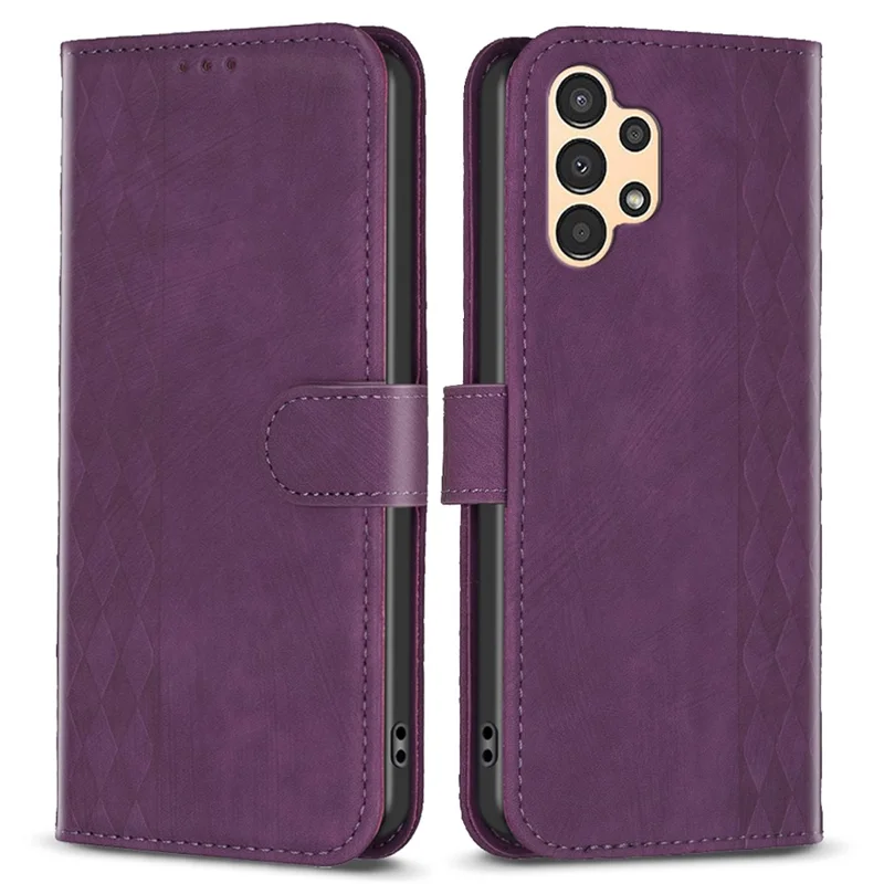 Custodia anti-caduta per Samsung Galaxy A33 5G Imprinting Pattern Folio Flip Phone Stand Case con portafoglio - Viola