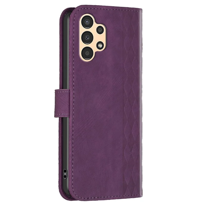 Custodia anti-caduta per Samsung Galaxy A33 5G Imprinting Pattern Folio Flip Phone Stand Case con portafoglio - Viola
