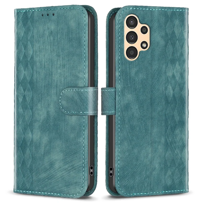 For Samsung Galaxy A23 4G / A23 5G (Global Version) / M23 5G / M13 4G / F23 5G Phone Case Wallet Imprinting Pattern Stand Cover - Green