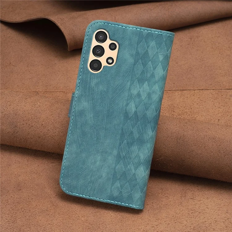 Funda para teléfono Samsung Galaxy A73 5G, con diseño de patrón de impresión, funda de cuero con tapa y billetera - Verde