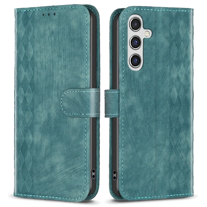 For Samsung Galaxy A14 5G / 4G Stand Case Wallet Imprinting Pattern Drop-proof Phone Cover - Green
