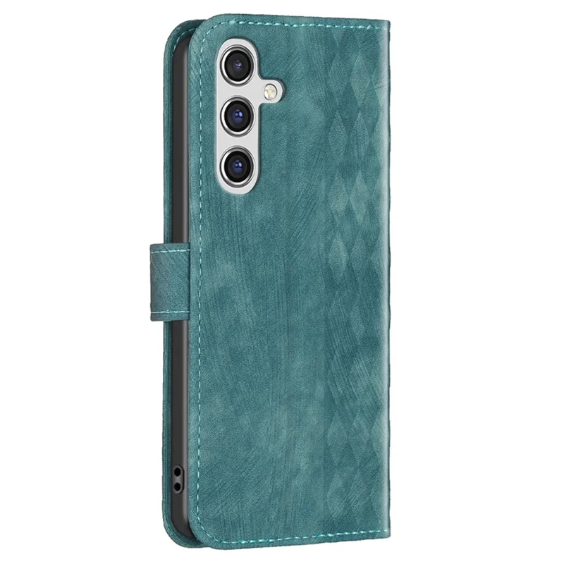 For Samsung Galaxy A14 5G / 4G Stand Case Wallet Imprinting Pattern Drop-proof Phone Cover - Green