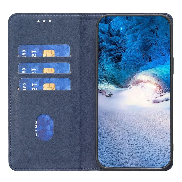 BINFEN COLOR BF18 Pour iPhone 8 Plus / 7 Plus / 6 Plus / 6s Plus Étui en Cuir avec Fente pour Carte Support de Téléphone - Bleu