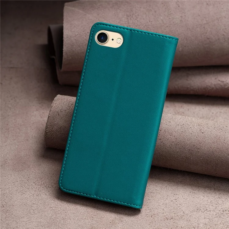 BINFEN COLOR BF18 For iPhone 6 / 7 / 8 / 6s PU Leather Card Slot Phone Case Stand Magnetic Phone Cover - Green