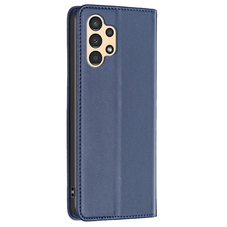 BINFEN COLOR BF18 Handyhülle für Samsung Galaxy A53 5G, PU-Leder-Kartenfach-Steckplatz-Ständer-Abdeckung - Blau