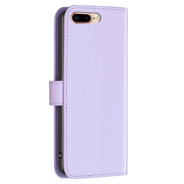 BINFEN COLOR BF17 Estuche de Carteta de Cuero para iPhone 6 Plus / 6s Plus / 7 Plus / 8 Plus 5.5 pulgadas, Cartera Magnética para Teléfono - Púrpura