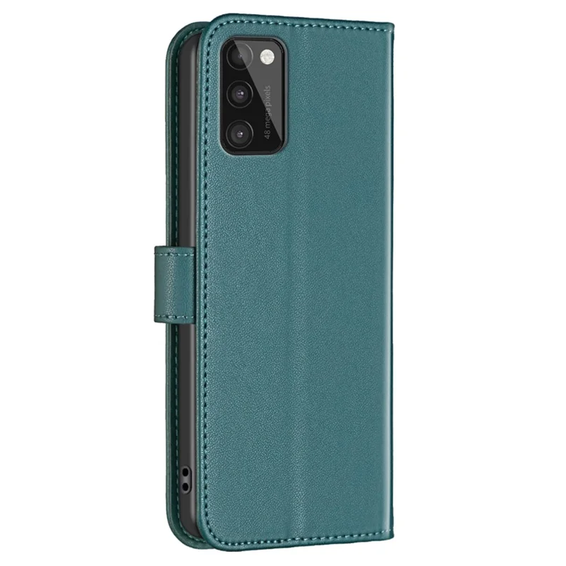 BINFEN COLOR BF17 For Samsung Galaxy A41 (Global Version) Wallet Leather Phone Cover Stand Magnetic Case - Green
