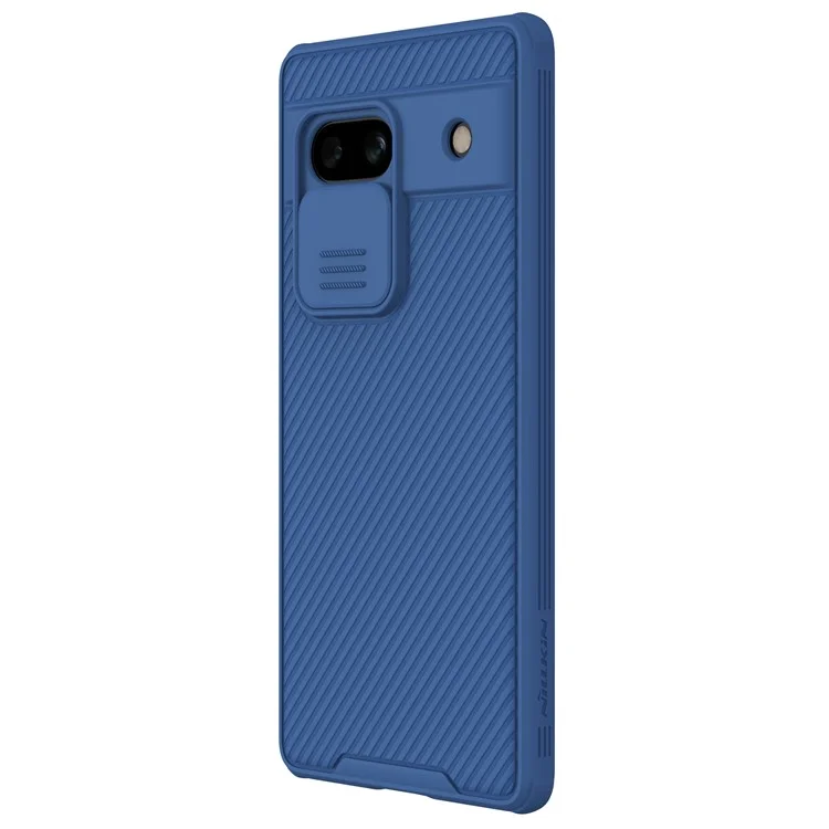 NILLKIN CamShield Pro Series für Google Pixel 7a Handyhülle PC+TPU Handyschutz mit Schiebe-Kameraabdeckung - Blau