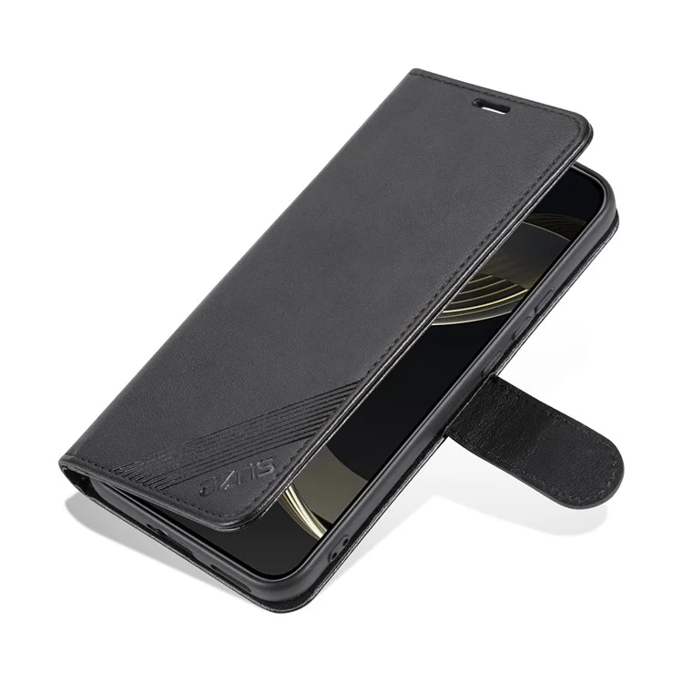 AZNS For Huawei nova 11 Pro / nova 11 Ultra Mobile Phone Case TPU+PU Leather Protective Cover Wallet Phone Shell - Black