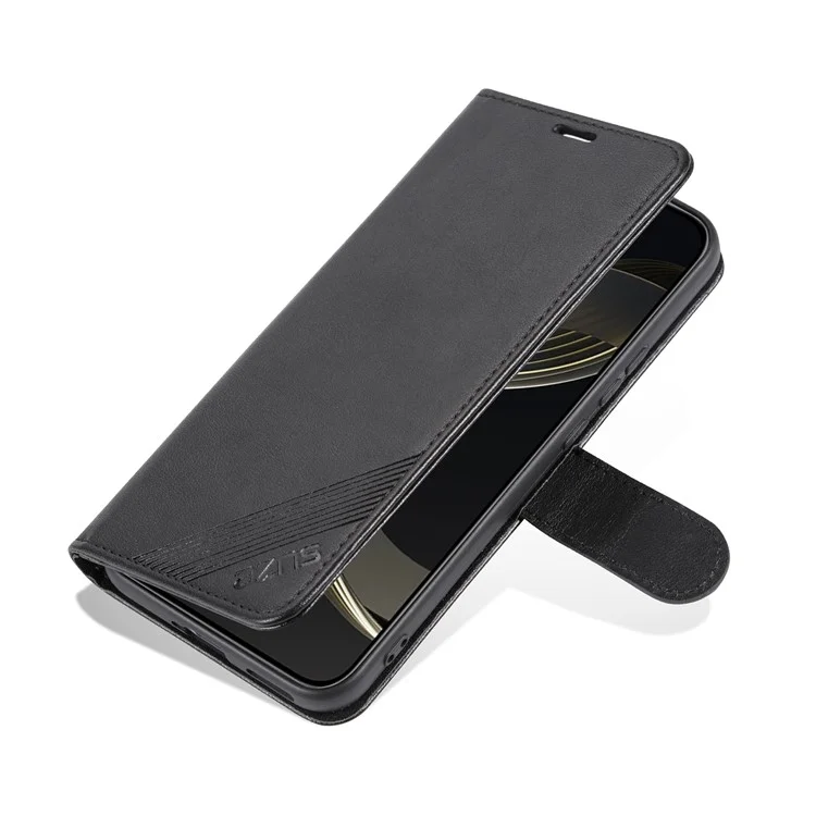 AZNS For Huawei nova 11 / nova 12s 4G / nova 12 Lite 4G Wallet Phone Shell Mobile Phone Case TPU+PU Leather Protective Cover - Black