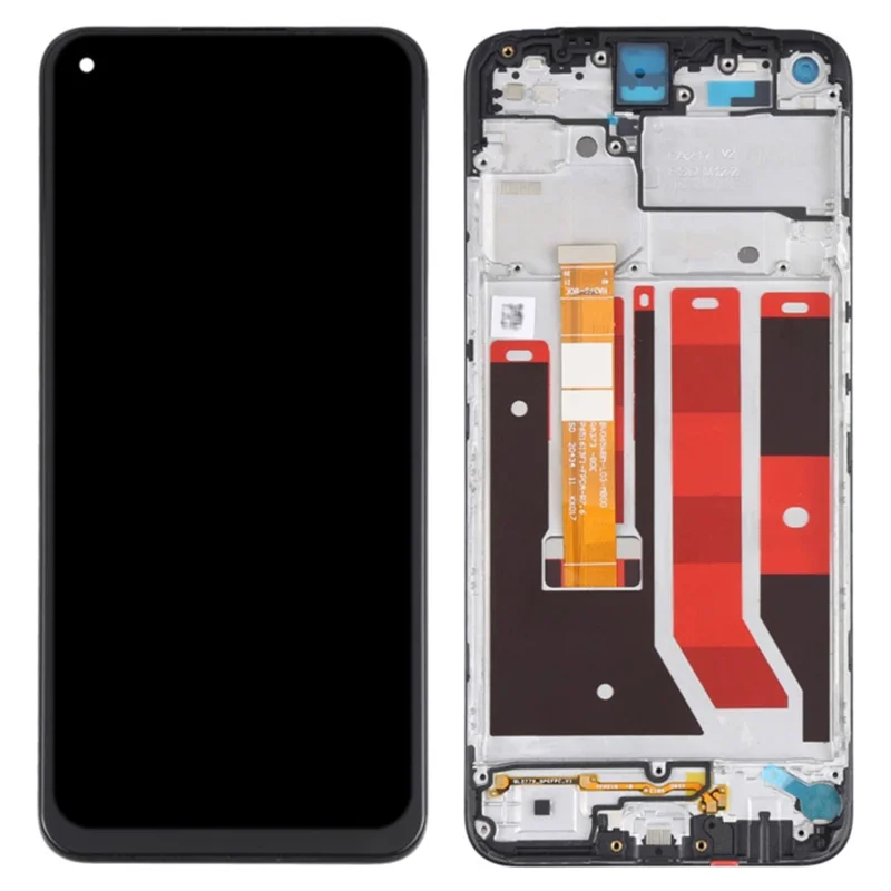 Pour Oppo A32 (2020) / A53s 4G / A53(2020) CPH2127 CPH2131 Pièce de remplacement de l'écran LCD et de l'ensemble numériseur OEM Grade S + Cadre (sans Logo)