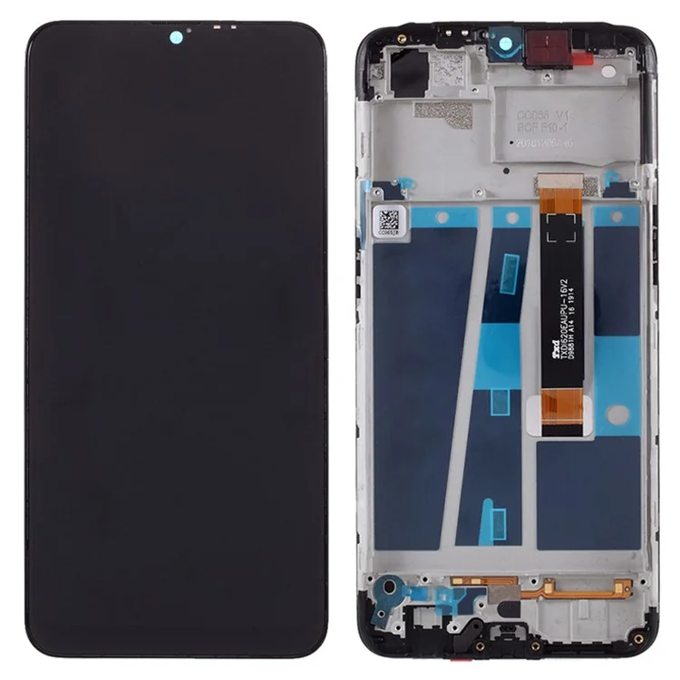 Für Oppo A7 OEM Grade S LCD -bildschirm Und Digitalisiererbaugruppe + Rahmenteil (ohne Logo)