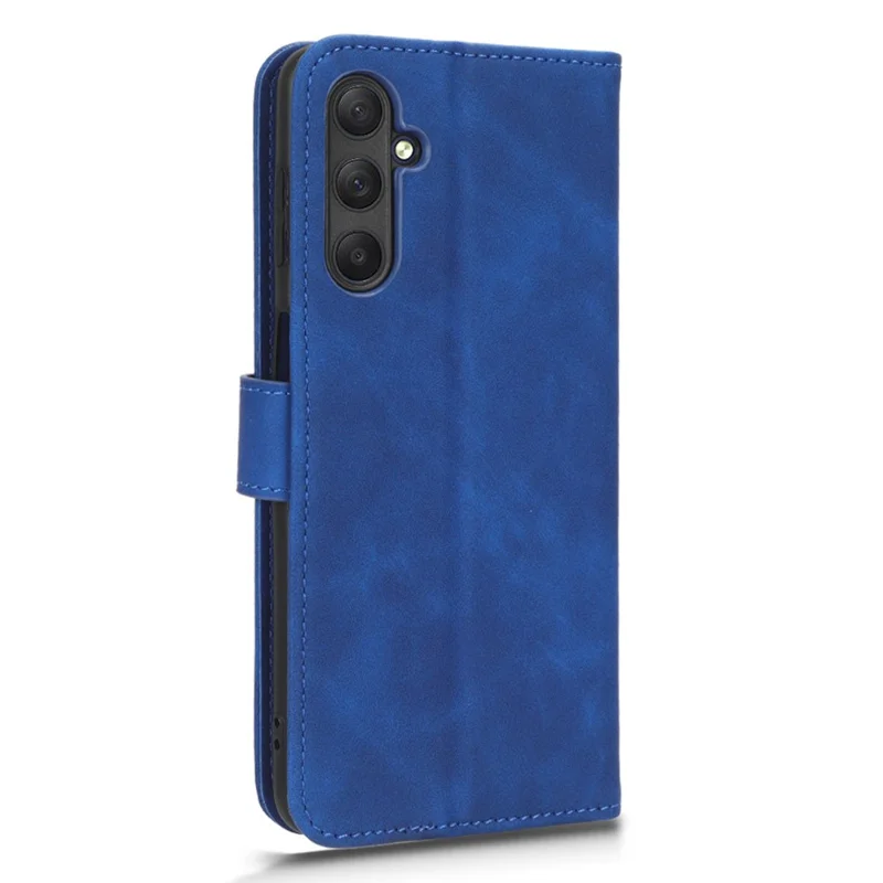 For Samsung Galaxy M54 5G / F54 5G PU Leather Flip Case Skin-touch Wallet Stand Phone Cover - Blue