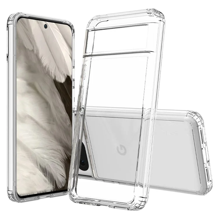 Funda Clear Case Acrílica TPU Híbrida Anti-Arañazos para Google Pixel 8