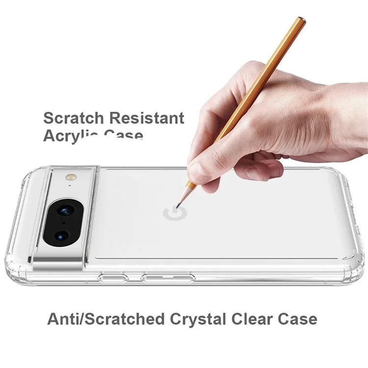 Funda Clear Case Acrílica TPU Híbrida Anti-Arañazos para Google Pixel 8