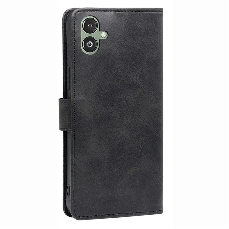 Pour Samsung Galaxy F14 5G Étui de protection magnétique Calf Texture Stand Wallet PU Leather+TPU - Noir