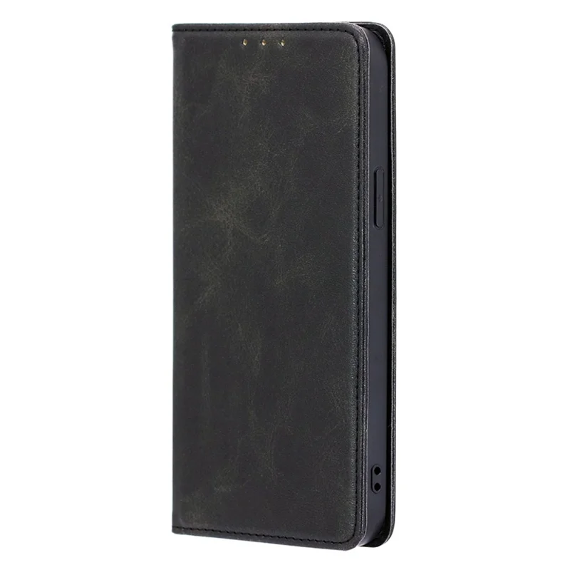 For Samsung Galaxy F14 5G Calf Texture Mobile Phone Protector Case Stand Leather Wallet Cover - Black