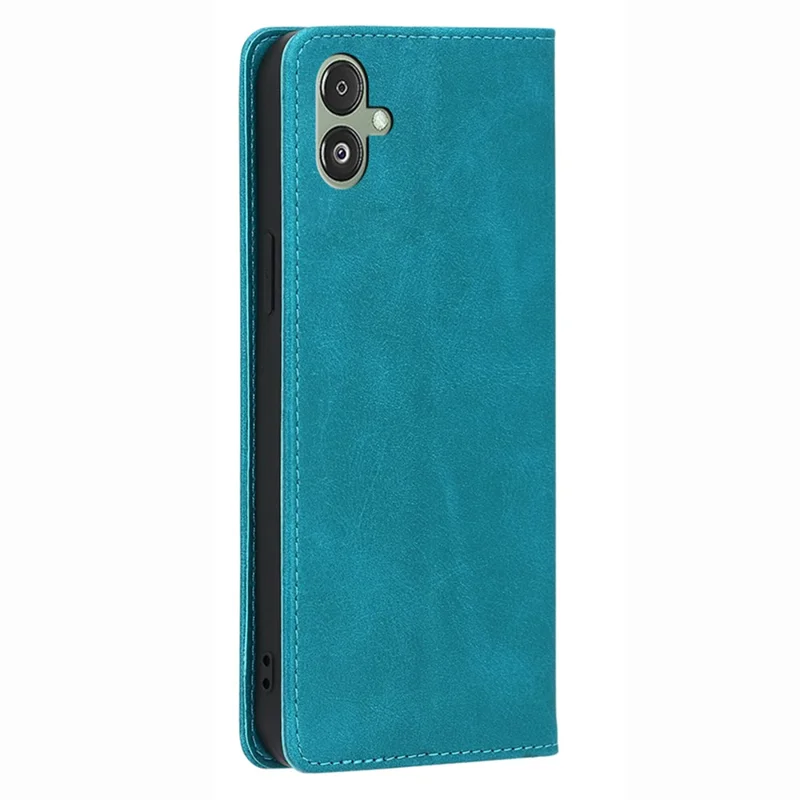 For Samsung Galaxy F14 5G Calf Texture Mobile Phone Protector Case Stand Leather Wallet Cover - Baby Blue