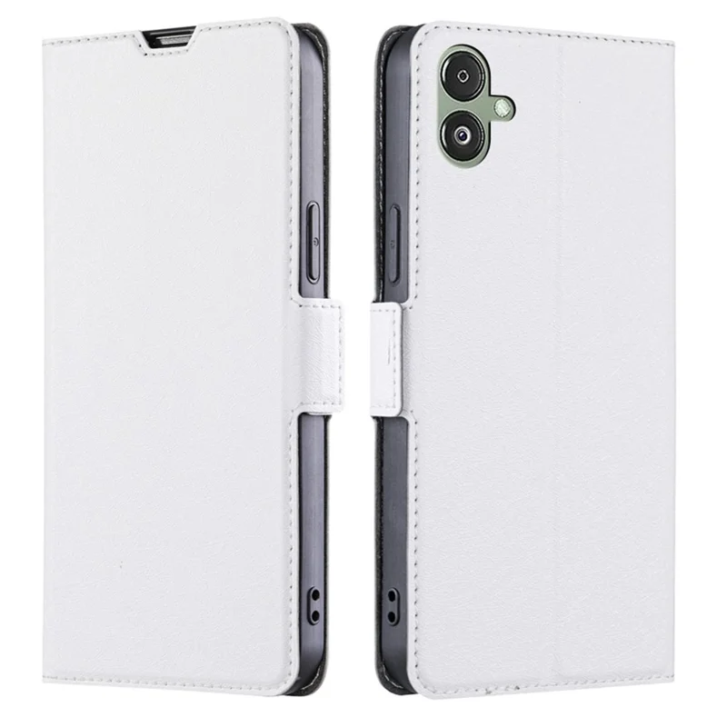 Para Samsung Galaxy F14 5G Funda de Teléfono de Cuero PU con Soporte Plegable, Tarjetero y Protección - Blanco