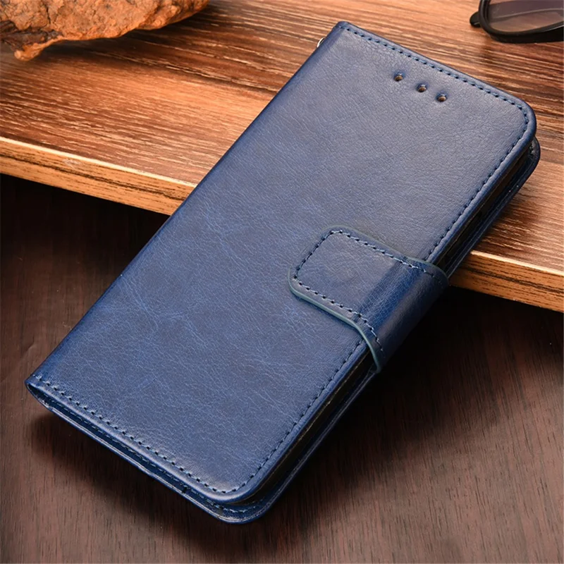 Para Samsung Galaxy F14 5G Funda de teléfono de cuero PU texturizado con soporte y tapa abatible - Zafiro