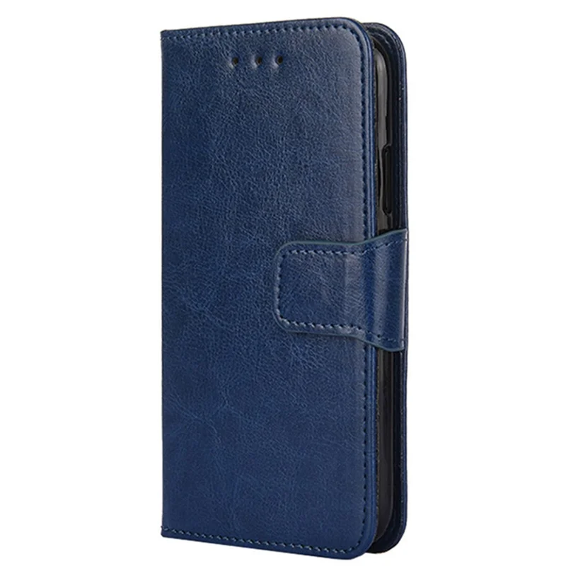 Para Samsung Galaxy F14 5G Funda de teléfono de cuero PU texturizado con soporte y tapa abatible - Zafiro