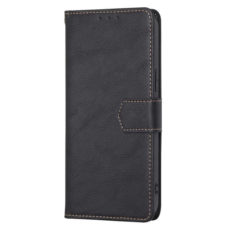 For Samsung Galaxy F14 5G RFID Blocking Wallet Phone Case PU Leather Cowhide Texture Stand Cover - Black