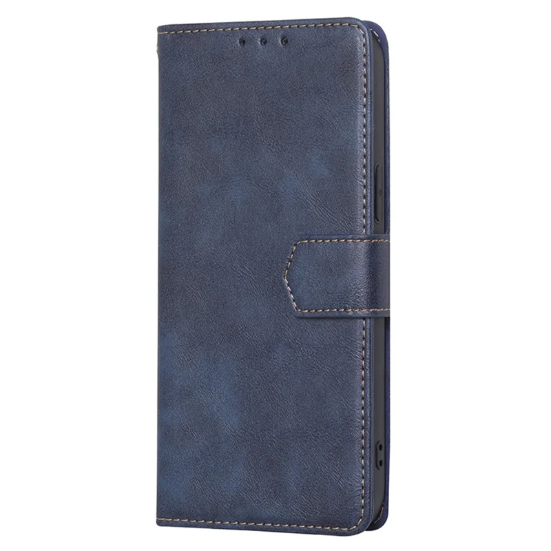 For Samsung Galaxy F14 5G RFID Blocking Wallet Phone Case PU Leather Cowhide Texture Stand Cover - Blue